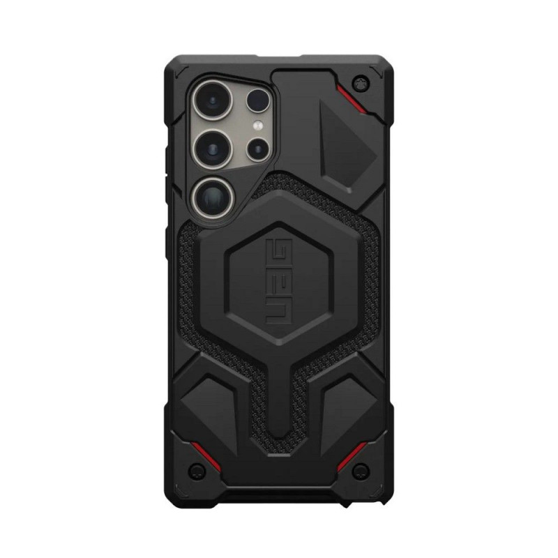 Kryt Urban Armor Gear Monarch na Samsung Galaxy S24 ULTRA Prémiové puzdro  MagSAFE  Kevlarovo čierny