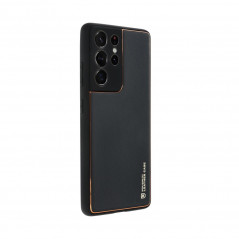Kryt Leather na Samsung Galaxy A05s Čierny
