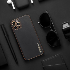 Kryt Leather na Samsung Galaxy A05s Čierny