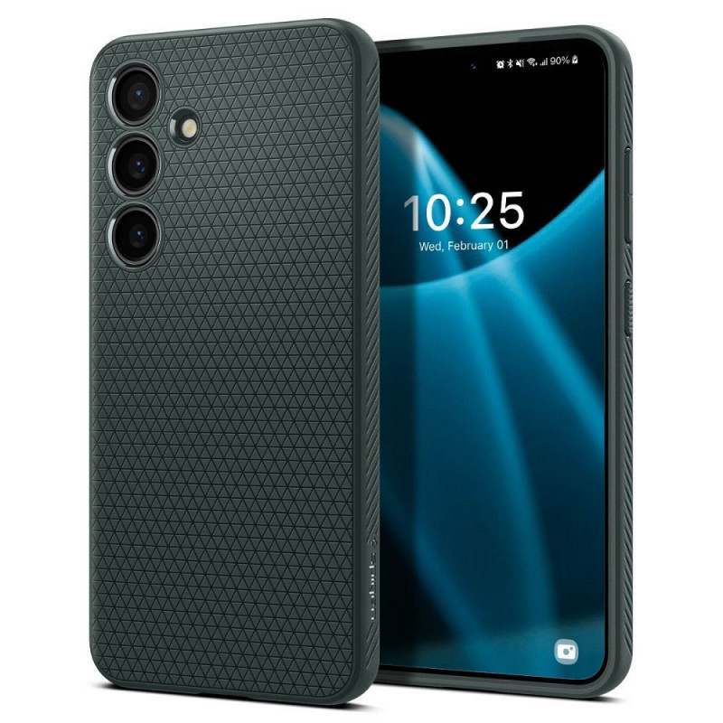 Kryt Spigen  Liquid Air na Samsung Galaxy S24 PLUS Temne zelená