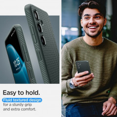 Kryt Spigen  Liquid Air na Samsung Galaxy S24 PLUS Temne zelená