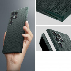 Kryt Spigen  Liquid Air na Samsung Galaxy S24 ULTRA Temne zelená