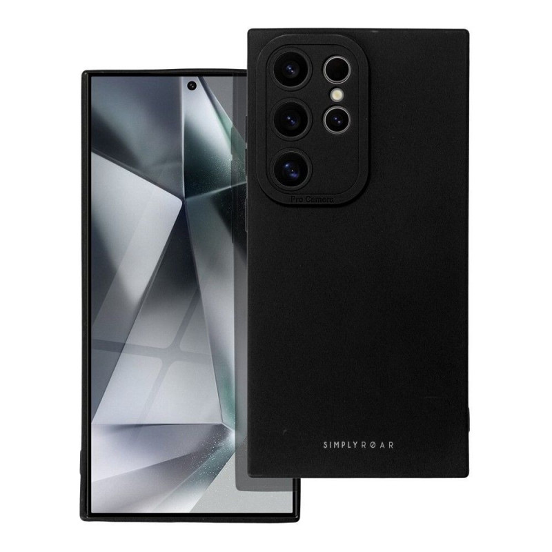 Kryt Roar Luna na Samsung Galaxy S24 ULTRA Jednofarebný, Štýlový, Estetický doplnok  Čierny