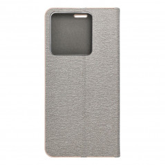 Peňaženkové puzdro LUNA Book Gold na XIAOMI Redmi Note 13 Pro 5G Elegant  Strieborný