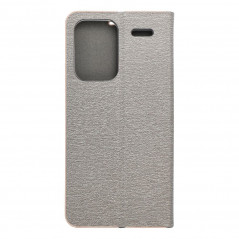 Peňaženkové puzdro LUNA Book Gold na XIAOMI Redmi Note 13 Pro Plus 5G Elegant  Strieborný