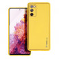 Kryt Leather na Samsung Galaxy S20 FE 5G 2022 Žltý