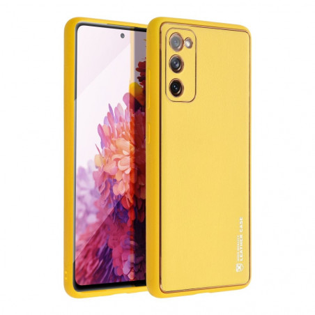 Kryt Leather na Samsung Galaxy S20 FE 5G 2022 Žltý