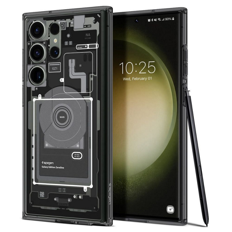 Kryt Spigen Ultra Hybrid na Samsung Galaxy S23 Ultra 5G Krištáľovo čistý  Zero one