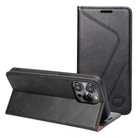 Peňaženkové puzdro Forcell F-PROTECT RFID Blocker Book na XIAOMI Redmi Note 13 Pro Plus 5G Elegant  Čierny