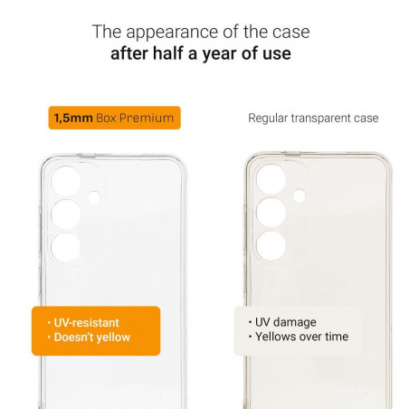 Kryt 1,5mm Box Premium na Samsung Galaxy A05s Transparentný