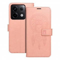 Peňaženkové puzdro MEZZO Book na XIAOMI Redmi Note 13 Pro 5G Lapač snov  Svetlo broskyňový