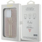 Kryt Guess 4G Gold Stripe na Apple iPhone 14 Pro Max Elegant  Ružový