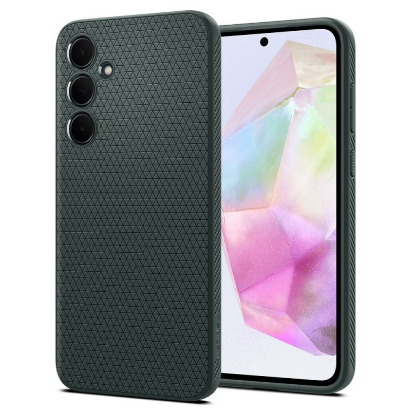 Kryt Spigen  Liquid Air na Samsung Galaxy A35 Temne zelená
