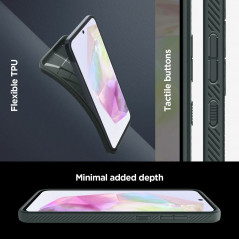 Kryt Spigen  Liquid Air na Samsung Galaxy A35 Temne zelená