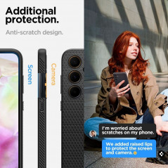 Kryt Spigen  Liquid Air na Samsung Galaxy A35 Matná čierna