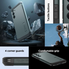 Kryt Spigen Tough Armor na Samsung Galaxy A35 Temne zelená