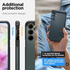 Kryt Spigen Tough Armor na Samsung Galaxy A35 Temne zelená