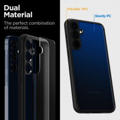 Kryt Spigen Ultra Hybrid na Samsung Galaxy A55 Krištáľovo čistý  Matná čierna