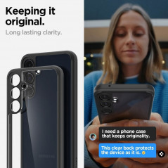 Kryt Spigen Ultra Hybrid na Samsung Galaxy A55 Krištáľovo čistý  Matná čierna