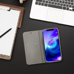 Peňaženkové puzdro LUNA Book Gold na Samsung Galaxy Xcover7 Elegant  Strieborný