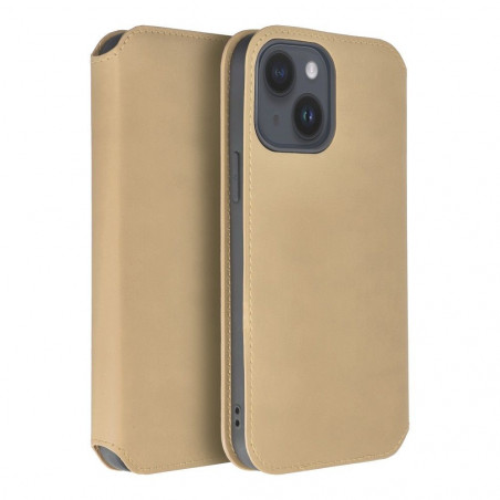 Peňaženkové puzdro Dual Pocket book na XIAOMI Redmi 13 4G Zlatý