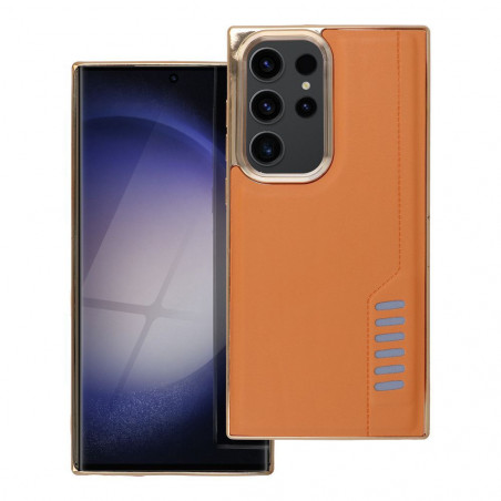 Kryt MILANO na Samsung Galaxy S23 Ultra 5G Hnedý