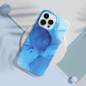 Kryt Leather Mag Cover na Apple iPhone 14 Elegant  MagSAFE  Modrá škvrna