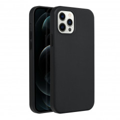 Kryt Leather Mag Cover na Apple iPhone 12 Pro Elegant MagSAFE Čierny
