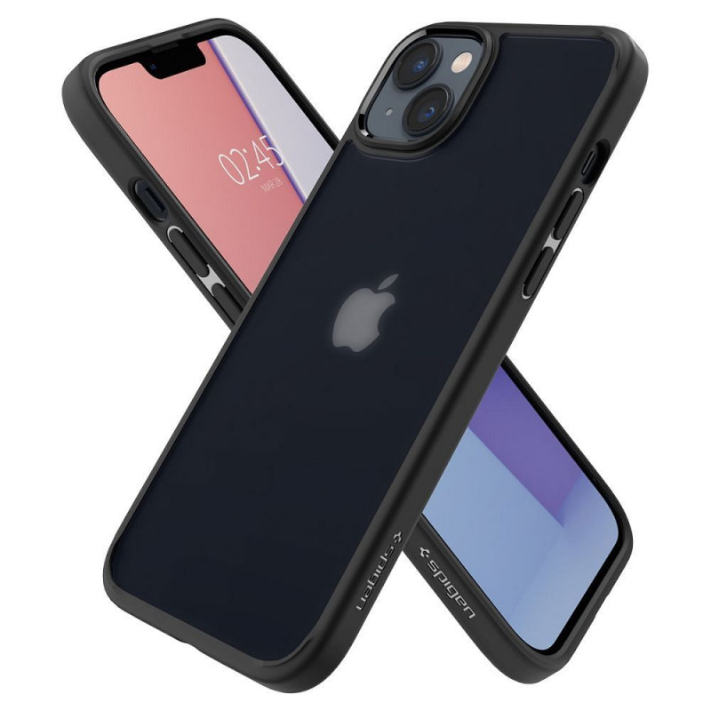 Kryt Spigen Ultra Hybrid na Apple iPhone 14 Krištáľovo čistý  Čierna mrazivá
