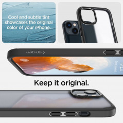 Kryt Spigen Ultra Hybrid na Apple iPhone 14 Krištáľovo čistý  Čierna mrazivá
