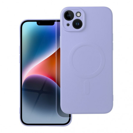 Kryt Silicone Mag Cover na Apple iPhone 14 Plus MagSAFE Fialový (Purple)
