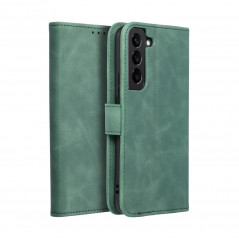 Peňaženkové puzdro TENDER Book na Samsung Galaxy S22 Zelený