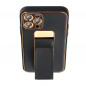 Kryt LEATHER Case Kickstand na Apple iPhone 11 Čierny