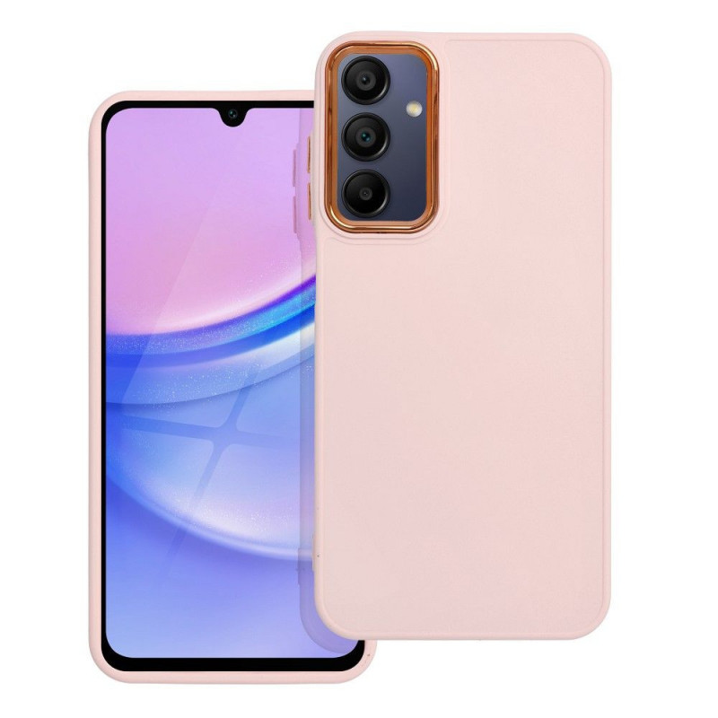 Kryt FRAME na Samsung Galaxy A15 LTE Elegant  Púdrovo ružový
