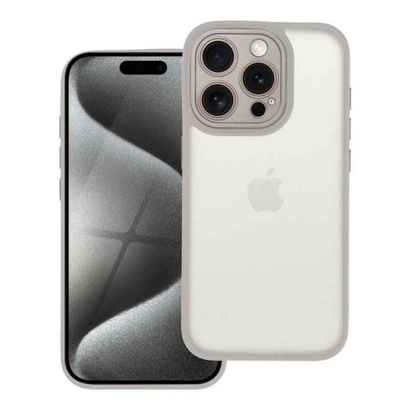 Kryt VARIETE na Apple iPhone 15 Pro Elegant  Oceľový
