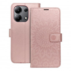 Peňaženkové puzdro MEZZO Book na XIAOMI Redmi Note 13 4G Mandala  Ružovo-zlatý