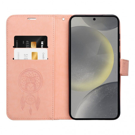 Peňaženkové puzdro MEZZO Book na XIAOMI Redmi Note 13 4G Lapač snov Svetlo broskyňový