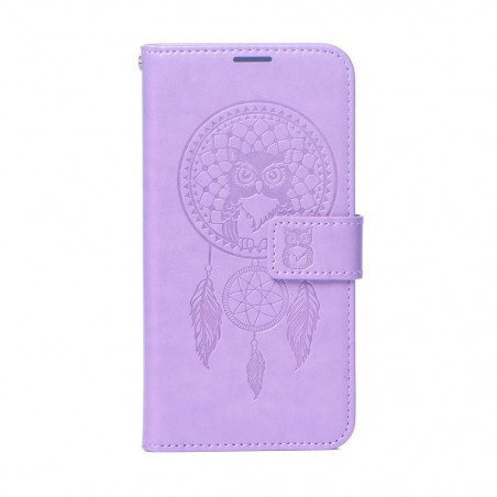 Peňaženkové puzdro MEZZO Book na XIAOMI Redmi Note 13 4G Lapač snov Fialový (Purple)