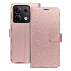 Peňaženkové puzdro MEZZO Book na XIAOMI Redmi Note 13 5G Mandala  Ružovo-zlatý