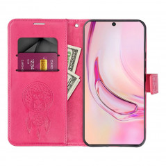 Peňaženkové puzdro MEZZO Book na XIAOMI Redmi Note 13 Pro 5G Lapač snov Purpurový