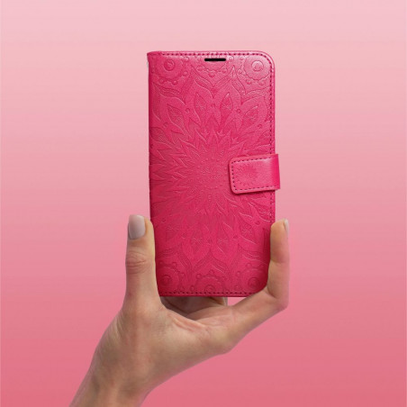 Peňaženkové puzdro MEZZO Book na XIAOMI Redmi Note 13 Pro Plus 5G Mandala Purpurový