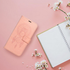 Peňaženkové puzdro MEZZO Book na XIAOMI Redmi Note 13 Pro Plus 5G Lapač snov  Svetlo broskyňový