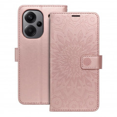 Peňaženkové puzdro MEZZO Book na XIAOMI Redmi Note 13 Pro Plus 5G Mandala  Ružovo-zlatý