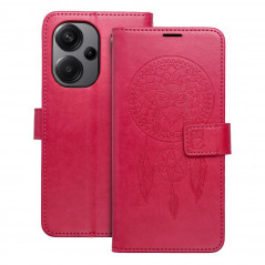 Peňaženkové puzdro MEZZO Book na XIAOMI Redmi Note 13 Pro Plus 5G Lapač snov  Purpurový