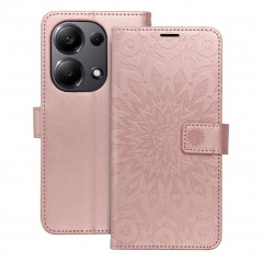 Peňaženkové puzdro MEZZO Book na XIAOMI Redmi Note 13 Pro 4G Mandala  Ružovo-zlatý