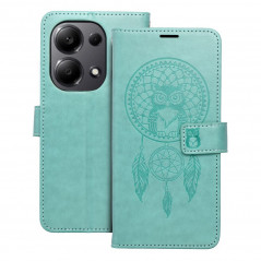 Peňaženkové puzdro MEZZO Book na XIAOMI Redmi Note 13 Pro 4G Lapač snov  Zelený