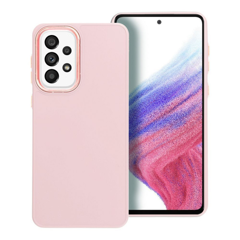 Kryt FRAME na Samsung Galaxy A33 Elegant  Púdrovo ružový