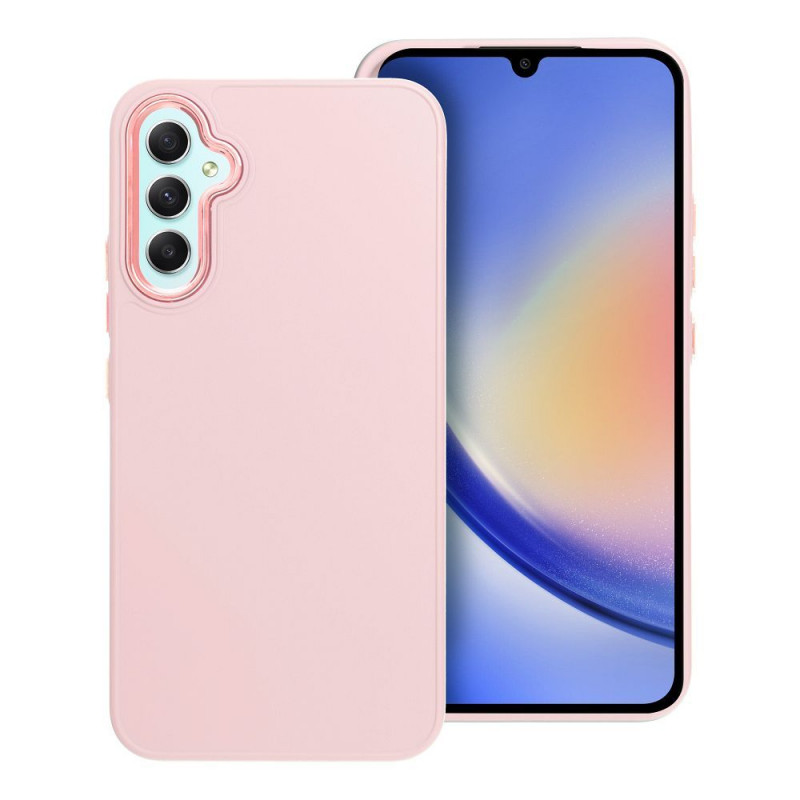 Kryt FRAME na Samsung Galaxy A34 Elegant  Púdrovo ružový
