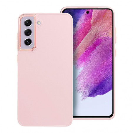 Kryt FRAME na Samsung Galaxy S21 FE 5G Elegant Púdrovo ružový