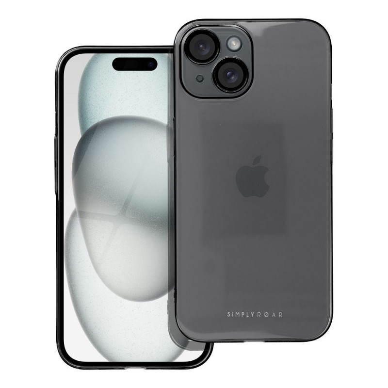 Kryt Roar Pure Simple Fit  na Apple iPhone 15 Čierny